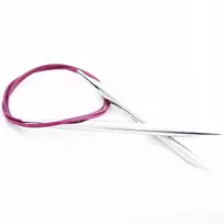 Kinzo Knitpro metaliniai virbalai su valu, 40 cm - 7,00 mm