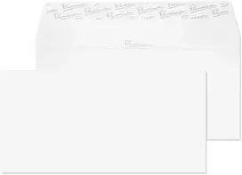 Blake Premium Business 31255 lipnios vokai Ice Baltas Wove Dl 110 x 220 mm 120 g/m² 50 vnt.