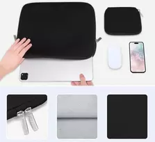 Mosiso planšetinio kompiuterio dėklas, skirtas 13 colių ipad pro m4 & ipad air m2 2024, ipad pro 12.9 colių m2 m1 6-osios 5-osios kartos 2022–2018 su magic keyboard & smart keyboard folio, neopreno nešiojimo dėklas su maža kišene, juodas