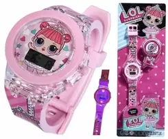 Merginų Led laikrodis Lol laikrodžiai su šviesa mergaitėms vaikams