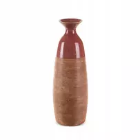 Eurofirany Dekoratyvinė vaza Elda 18x17x51 cm raudona