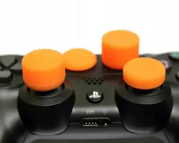 You2k 4x guminių analoginių lazdelių dangtelių rinkinys Ps5 Ps4 XBOX 360 valdikliui, oranžinis