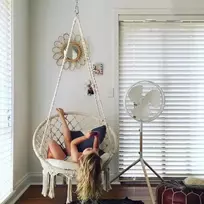 Sūpynės Boho stiliaus pakabinamas krėslas sodui