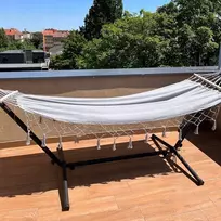 Gardlov Touristinis sodo hamakas braziliškas boho didelis supamasis krėslas + užvalkalas