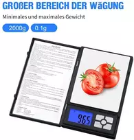 Uniweigh 2kg 0,1 g skaitmeninės virtuvinės svarstyklės svorio metimui, nešiojamos mini svarstyklės gramais ir uncijomis su taros funkcija, apšvietimu, lcd ekranu, mažos maisto svarstyklės žolelėms, prieskoniams, juvelyriniams dirbiniams, auksui, kavai, m
