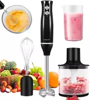 Bedee Turbo galingas daugiafunkcinis rankinis blenderis 500w su plieniniais ašmenimis, 4in1 rinkinys