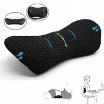 Ortopedinė juosmens pagalvė miegui, automobiliui, kėdei, memory foam