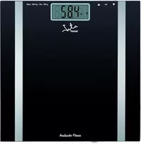Jata Mod. 531 - asmeninės svarstyklės (lcd, juoda, kvadratinė, Aaa, stiklas, grūdintas stiklas)
