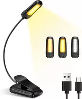 Led knygos lemputė su 3 spalvų temperatūromis ir 3 ryškumo lygiais