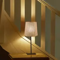 Imikeya gaubtas stalinei lempai e27 e14 lininis gaubtas grindų lempai šviestuvo pakaitinis gaubtas austi gaubtai stalinei naktinei lempai pakabinamas šviestuvas skersmuo 11.5 cm