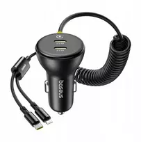 Baseus Greitas automobilinis įkroviklis 60w Usb-c + Lightning kabelis Qc 3.0