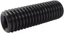 M12x45 Nustatomasis varžtas be galvutės, juodas, Din 913, 50 vnt.