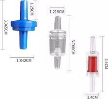 Ventiliatorius Lyitzw atbulinių vožtuvų rinkinys, 12 vnt., 4 mm, plastikiniai, termiškai stabilūs, lengvai montuojami