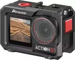 Amazear Metalinis narvelis Dji Osmo Action 4, Action 3, Action 5 Pro priedams, Dji Action3 Action4 Action5 Pro daugiafunkcinis apsauginis dėklas aliuminio korpuso kombinuotas rinkinys