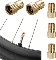5 vnt. dviračio vožtuvų adapteriai: Presta į Schrader