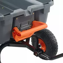 Grandininis pjūklas Vevor plastikinis savivartis vežimėlis, keliamoji galia 363 kg, su pakreipimo funkcija