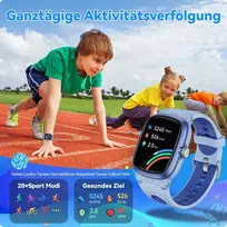 Anyloop vaikiškas išmanusis laikrodis berniukams ir mergaitėms, fitneso aktyvumo sekiklis, 19 sporto režimų, širdies ritmo ir miego stebėjimas, dovanos paaugliams, žadintuvas