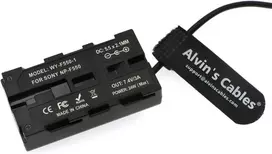 Alvin's Cables Usb-c Type-c Pd į Np-f550 fiktyvią bateriją spiralinis maitinimo kabelis, skirtas Sony Np-f550| F770| F570| F970 Atomos Ninja V| Shinobi | Shogun 7 monitoriui