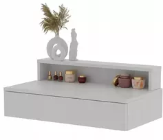 Meblano Lena Plus pakabinama konsolė, baltas matinis, 75 cm