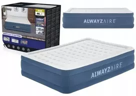 Pripučiamas dvigulis čiužinys Bestway su integruota elektrine pompa