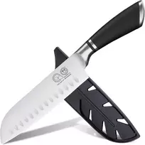 Xyj 7 colių virtuvinis peilis nerūdijančio plieno skaldytuvas daržovių mėsos pjaustymo peilis, virtuvės įrankiai, japoniškas santoku peilis su dėklu, krašto apsauga