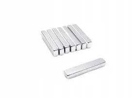 Neodimio magnetas, plokštelė Mpł 40x8x5 N38, komplektas 5 vnt.