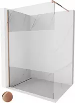 Mexen Kioto Walk-in dušo sienelė 100 x 200 cm Rose Gold stiklas 8 mm