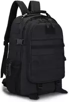 Unisex karinis kuprinė Molle, taktinis, motociklinis, žygiams, lauko, medžioklės, universiteto, vandeniui atsparus žygio dienos krepšys, 25 litrai nailono, B30-45l-juodas