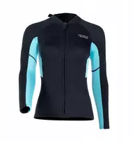 Wetsuit viršutinė dalis ilgomis rankovėmis Wetsuit Jacket Surfing Wet Suit Women Mėlyna Xl