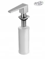 Skysto ploviklio dozatorius kriauklei Symmetric Inox Mėlyna Vanduo