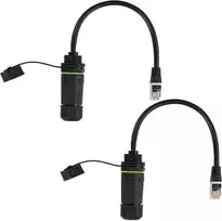 Default Rj45 Ip68 Vandeniui Atsparus Jungiklis Cat6 Ethernet Kabelio Jungtis