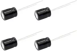 4 vnt. 33uf 63v elektrolitinis kondensatorius voltury -40°c +105°c ilgaamžis žemo esr gnybtai tht kiauryminis radialinis elektrinis kondensatorius