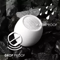 Kompiuterio kolonėlės Boompods Zero Bluetooth garsiakalbis, galingas vandeniui atsparus mini garsiakalbis su dvigubo susiejimo galimybe ir belaidžiu mikrofonu su dideliu garsu
