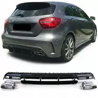 Difuzorius spoileris apdaila Mercedes W176 Amg blizgus