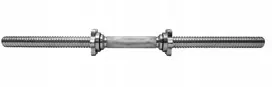 Platinum Fitness trumpas sriegiuotas grifas 64 cm 28 mm su spaustukais štanga