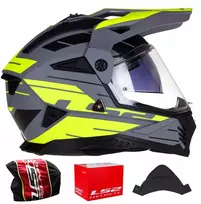 Motociklininko šalmas Ls2 Mx702 Pioneer Ii Namib H-v Atv Quad Cross Enduro