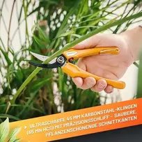 Gruntek Sodo žirklės Ibis, 185 mm, gėlėms, aštrūs anglinio plieno ašmenys