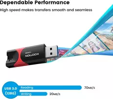 Usb atmintinė 128gb (3 vnt.), Usb 3.0, greita duomenų perdavimo
