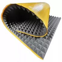 Akustinės putos Piramidėlė 4 cm lipni kilimėlis garso izoliacinės putos