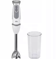 Braun Multiquick 5 Vario rankinis blenderis 1000w nerūdijantis plienas baltas pilkas