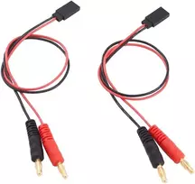 Adapteris: Futaba į 4mm bananų kištuką, 30cm laidas (2 vnt.)