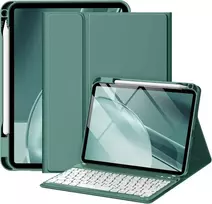 Drivego dėklas su klaviatūra, skirtas ipad a16 11 kartos 2025/10 kartos 2022 (11/10.9 colio), magnetinis atsegamas klaviatūros dėklas, skirtas ipad 11-ai/10-ai kartai, qwertz išdėstymo klaviatūra, Pine Žalias