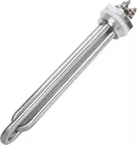 Dernord kaitinimo elementas 36 V 300 W 1 colio Dn25 Bsp kaitinimo strypas nerūdijančio plieno flanšas su silikoniniu žiedu dvigubo U tipo