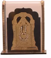 Purpledip hindu religinė dievo thirupathi balaji miniatiūrinė statula-idolas namų šventyklai, parduotuvės prekystaliui/lentynai arba biuro stalui (11026)