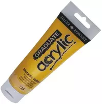 Daler Graduate Akriliniai Dažai Metallic Geltoni 120ml