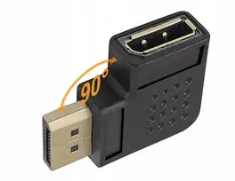 ASRock Adapteris Displayport kištukas-lizdas kampinis šoninis 90st Dp v1.4 8k/60hz