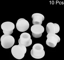 Sourcing map silikoninės gumos skylės kamščiai, minkšti lankstūs kamščiai 13–14 mm, balti, 10 vnt.