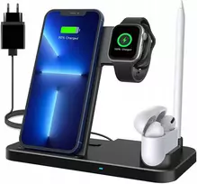Lechly 4-in-1 indukcinis įkroviklis iphone/watch/pods/pencil
