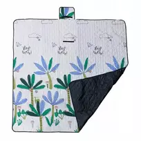 Paplūdimio kilimėlis, pikniko antklodė, stovyklavimo kilimėlis su palmėmis 150x200, atsparus vandeniui