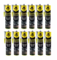 Baltas universalus neutralus silikonas 12 vnt.